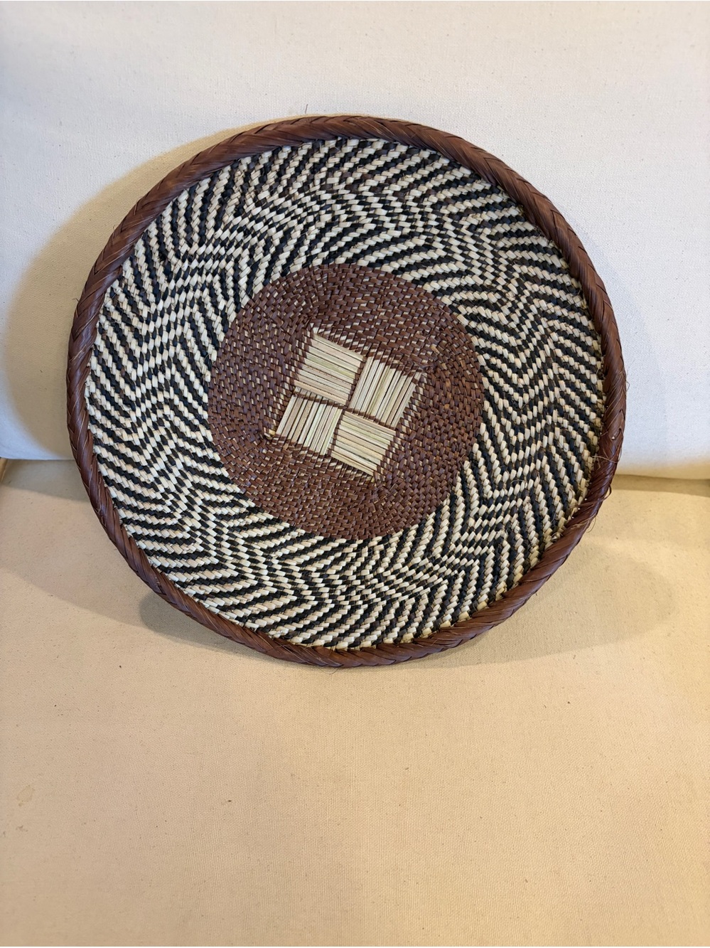 NEW Africa Woven Basket. Made by the Binga people of Zambia/Zimbabwe